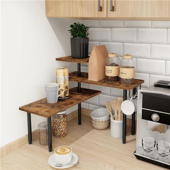 Kitchen Countertop Organizer - 3 Tier Corner Shelf, Bathroom Counter - Picture 6 of 7